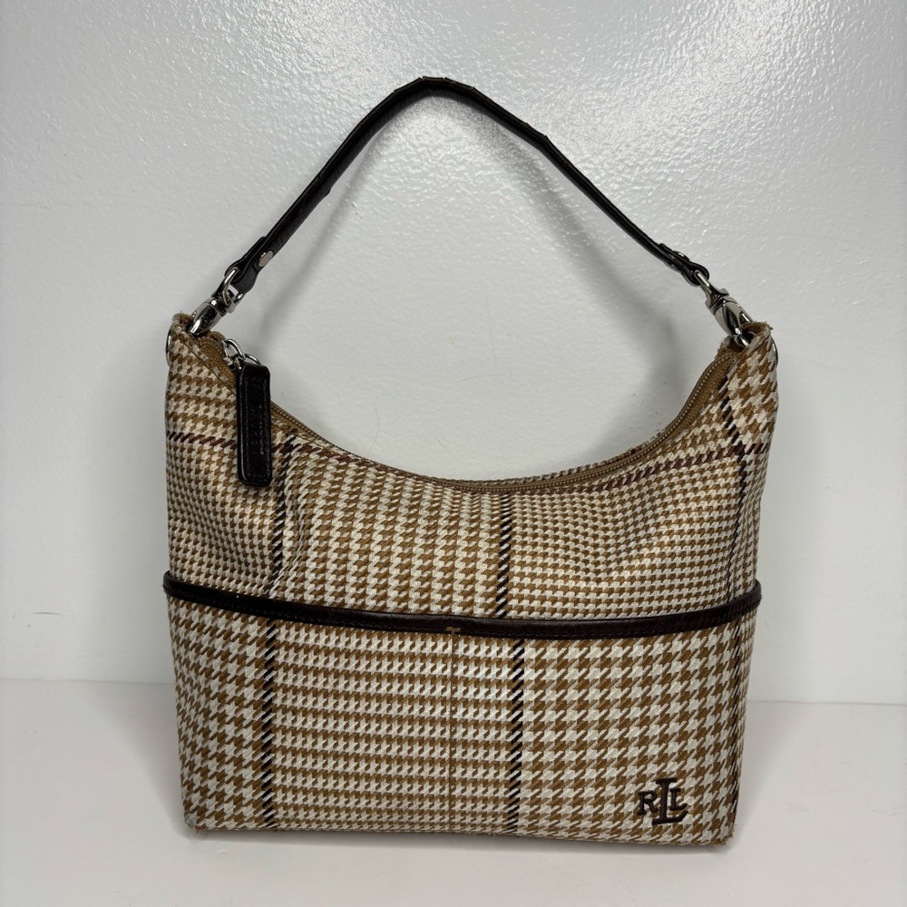 Ralph Lauren Plaid Shoulder Bag